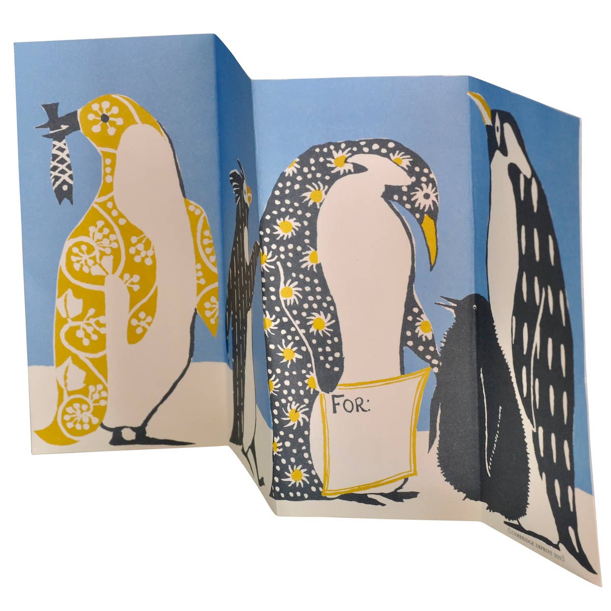 Special Card Penguins In Kimonos