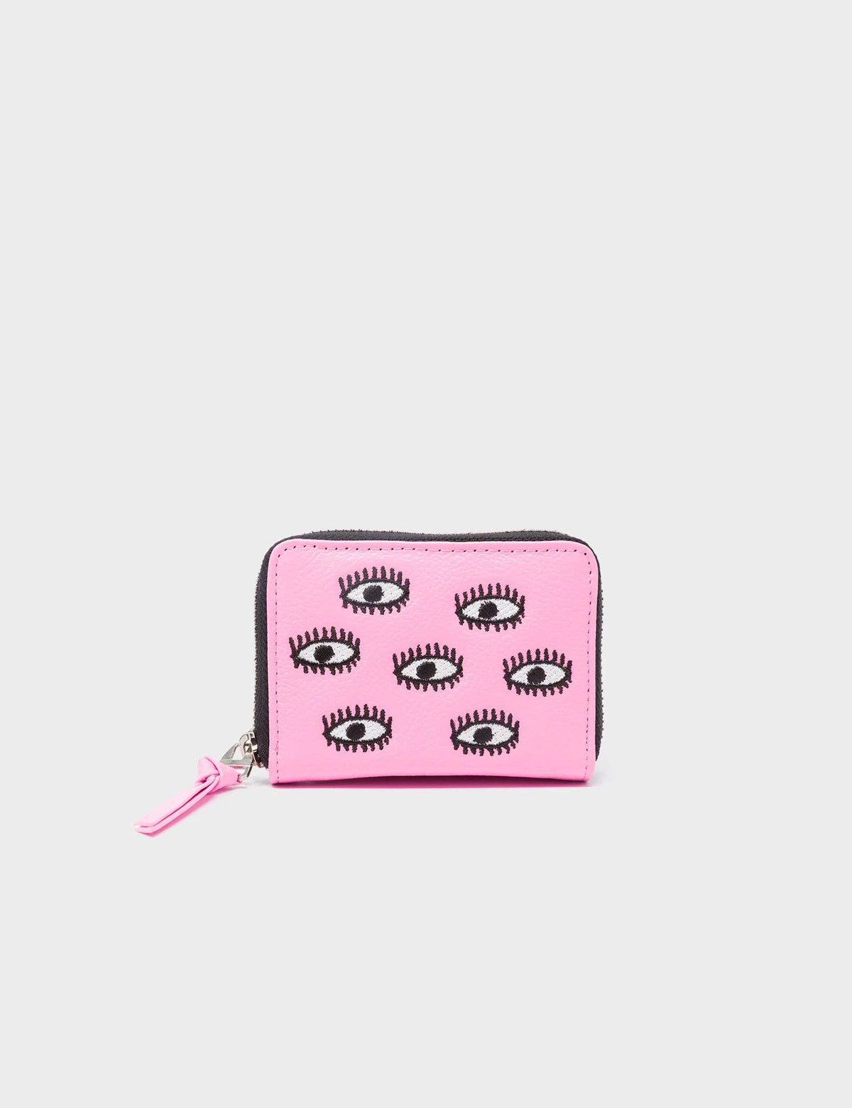 Min & Mon Frodo Leather Zip Around Wallet - Bubblegum Pink