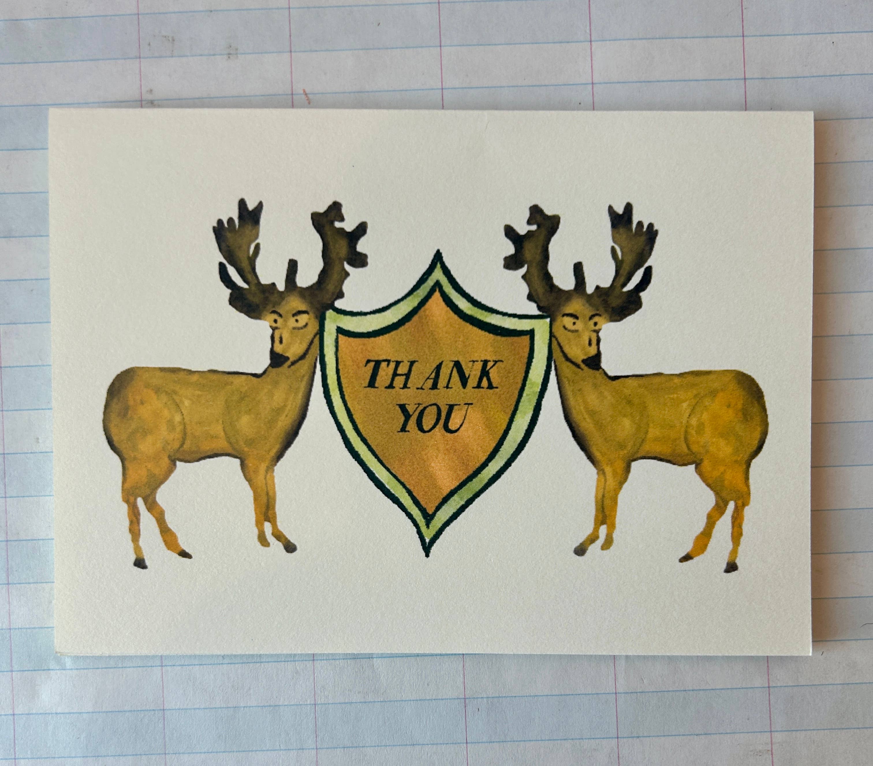 Deer Animal Friends Thank You's