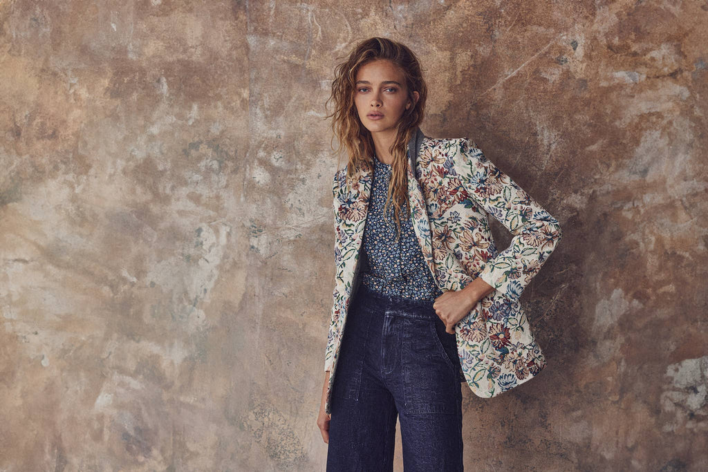 Miro Brocade Blazer - Floral Tapestry