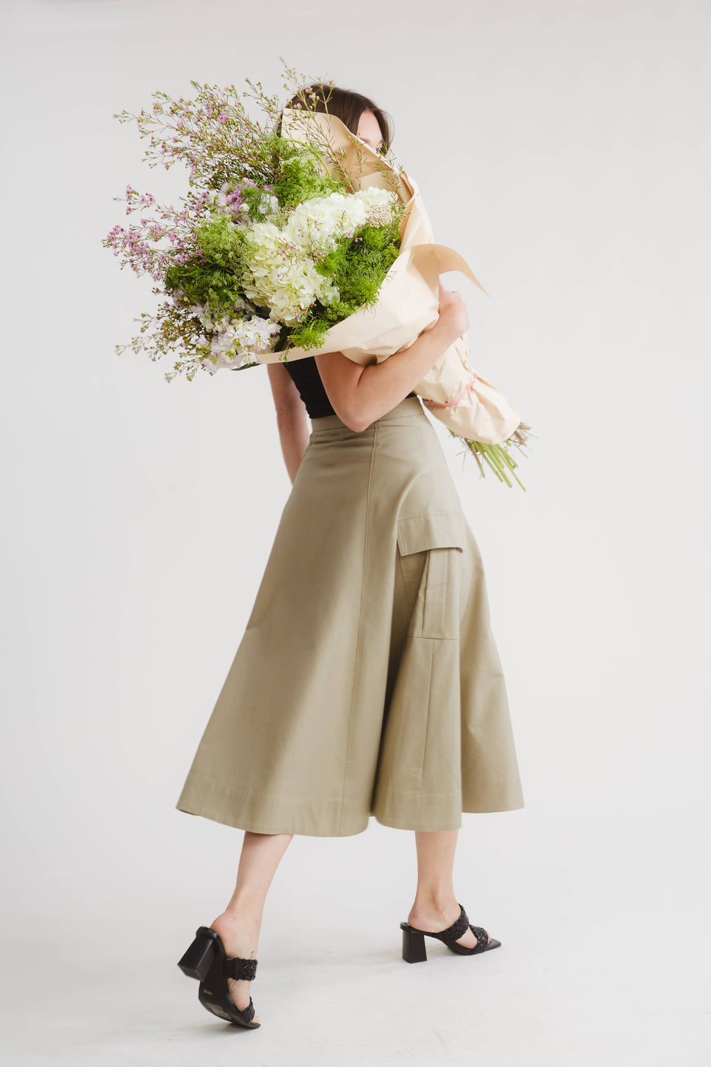 Dune Cargo Skirt:  Khaki