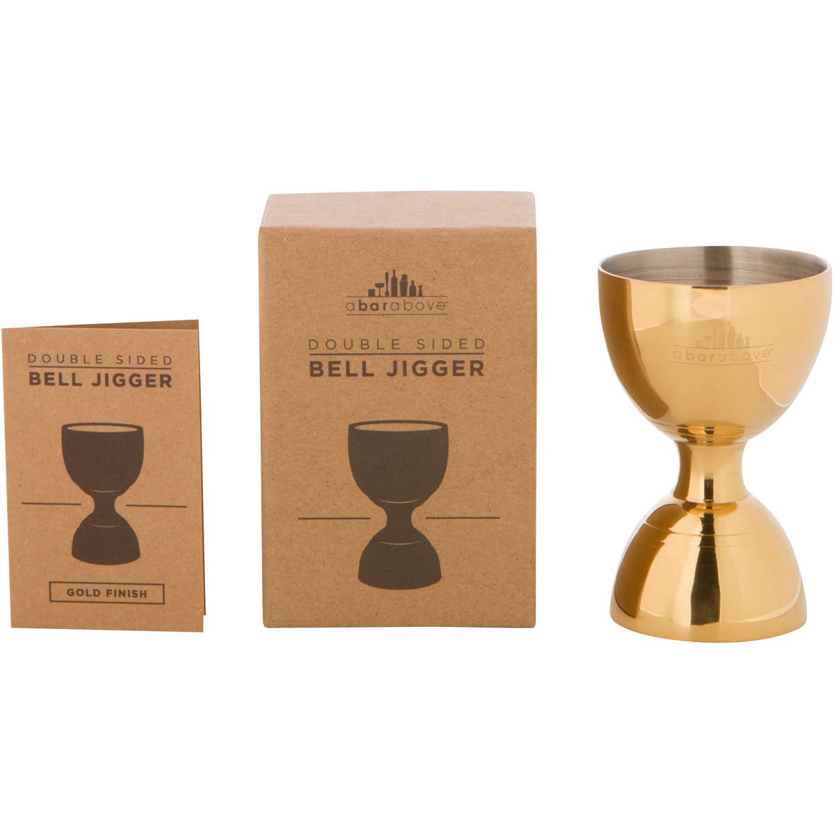 Bell Jigger - 2 ounce, Gold