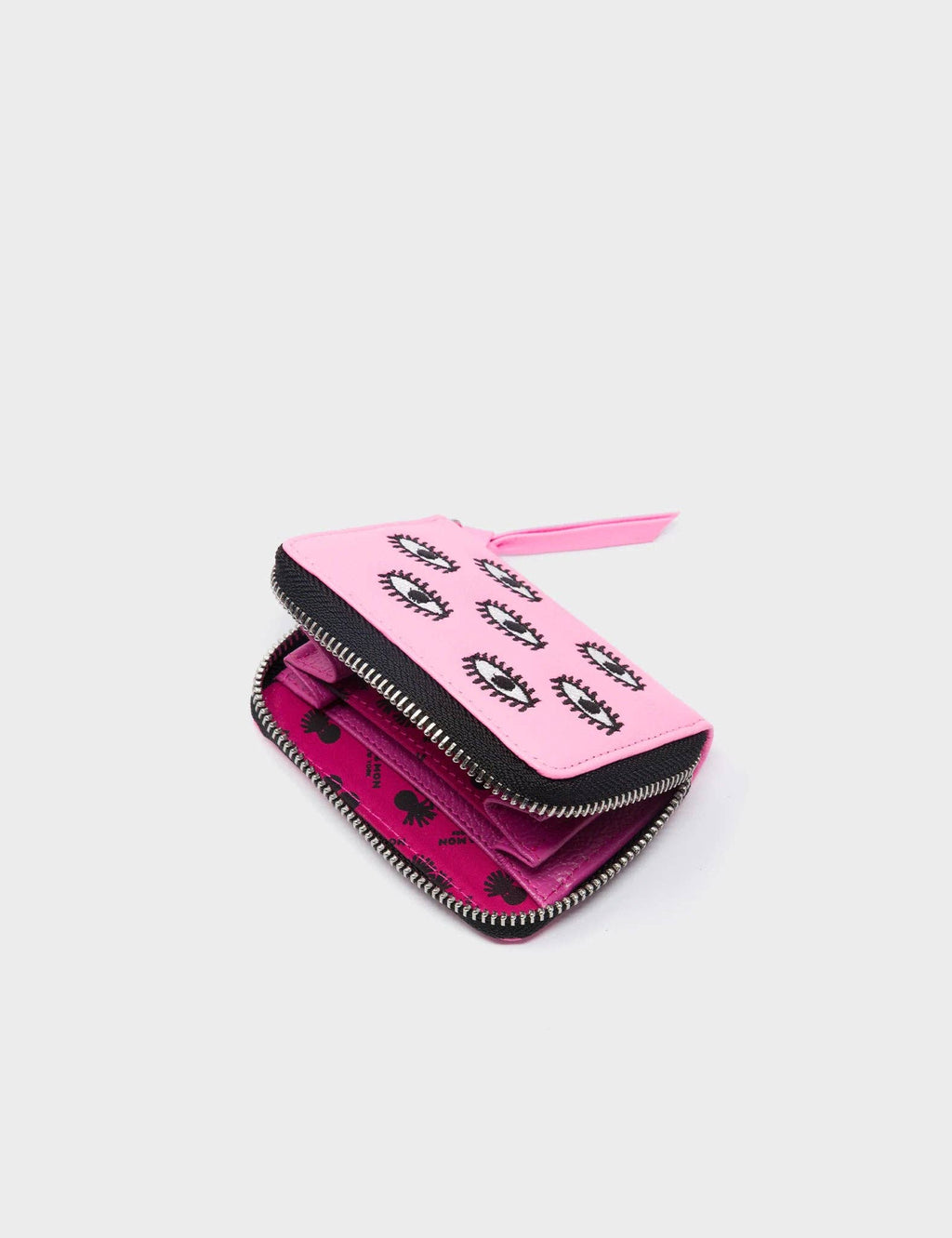 Min & Mon Frodo Leather Zip Around Wallet - Bubblegum Pink