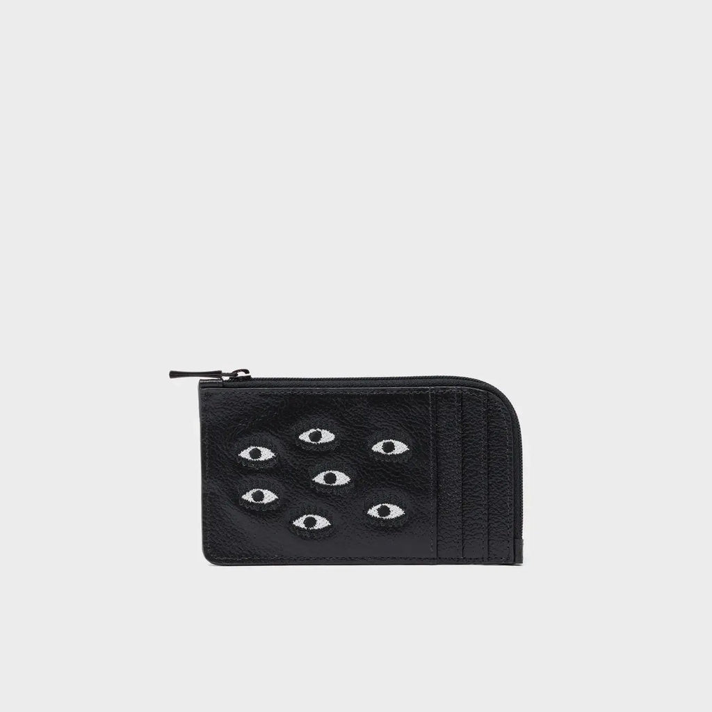 Min & Mon Fausto Zip-Around Cardholder - Black