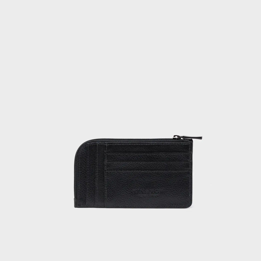 Min & Mon Fausto Zip-Around Cardholder - Black