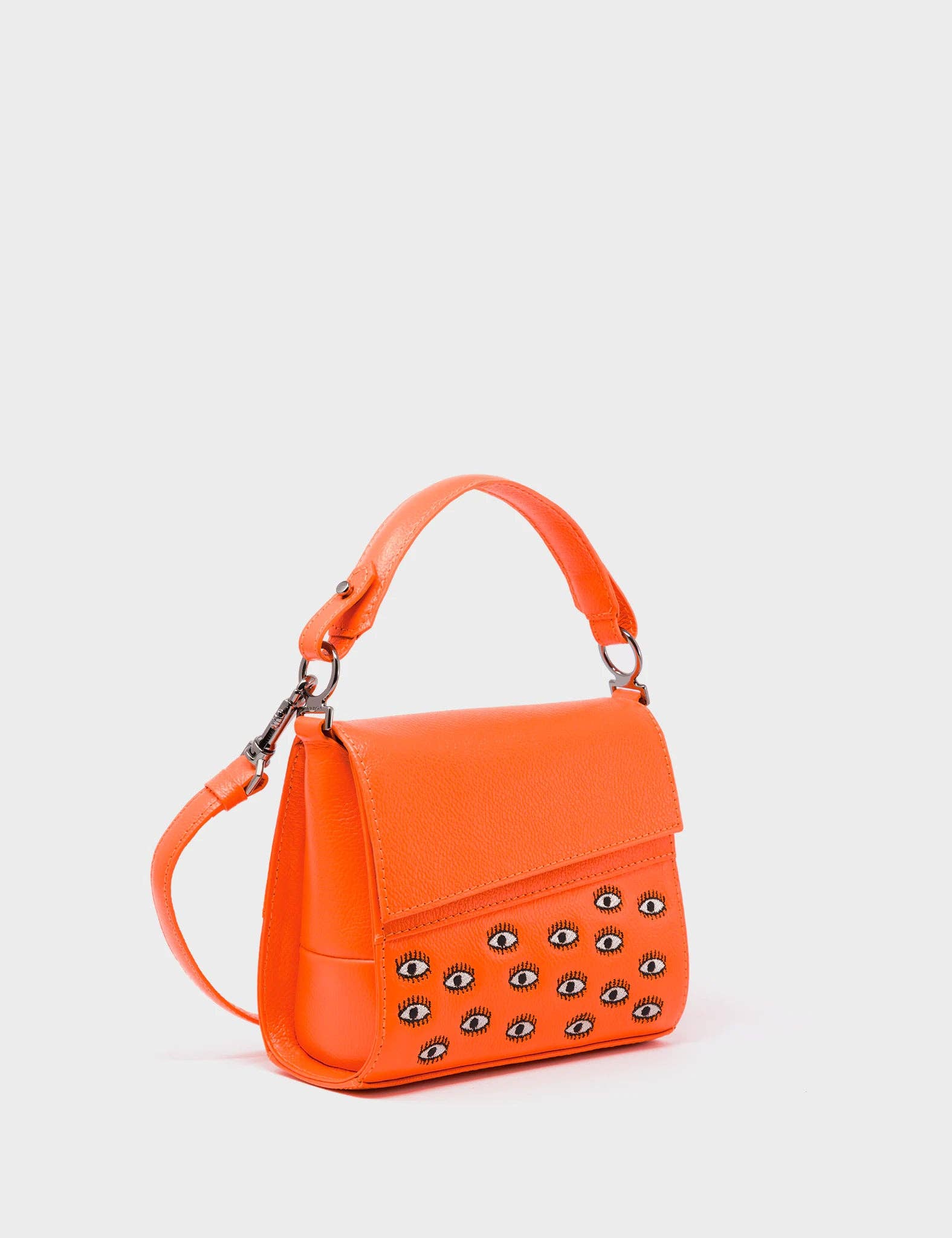 Anastasio Micro Crossbody Handbag: Orange Leather