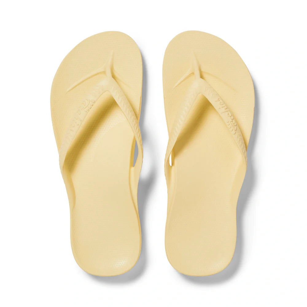 Archies flip flops lemon