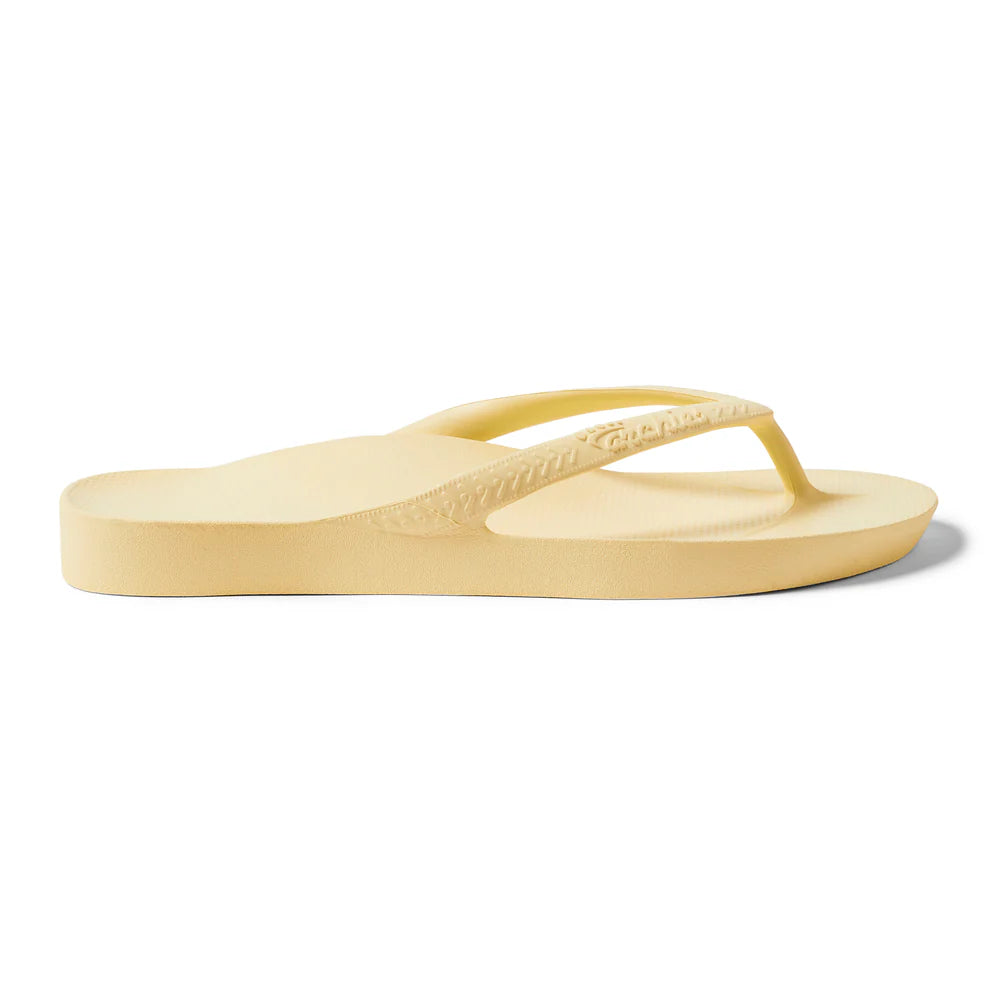 Archies flip flops lemon