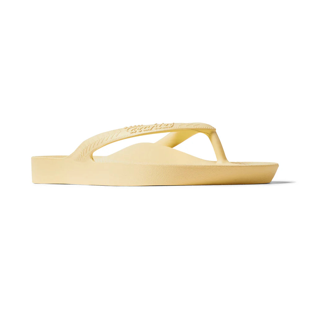 Archies flip flops lemon