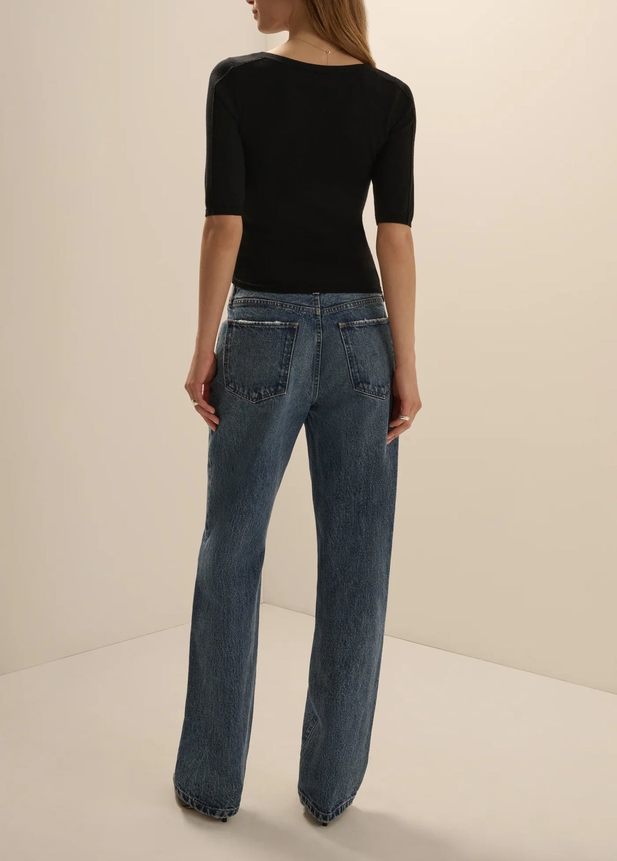 Favorite Daughter The Tommy Low Slung Straight Jeans - Charlestown Wash