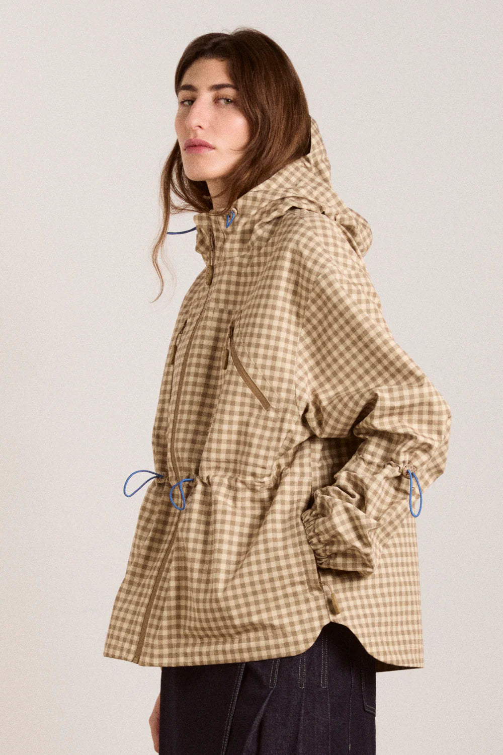 Damson Madder Matilda Raincoat - Gingham