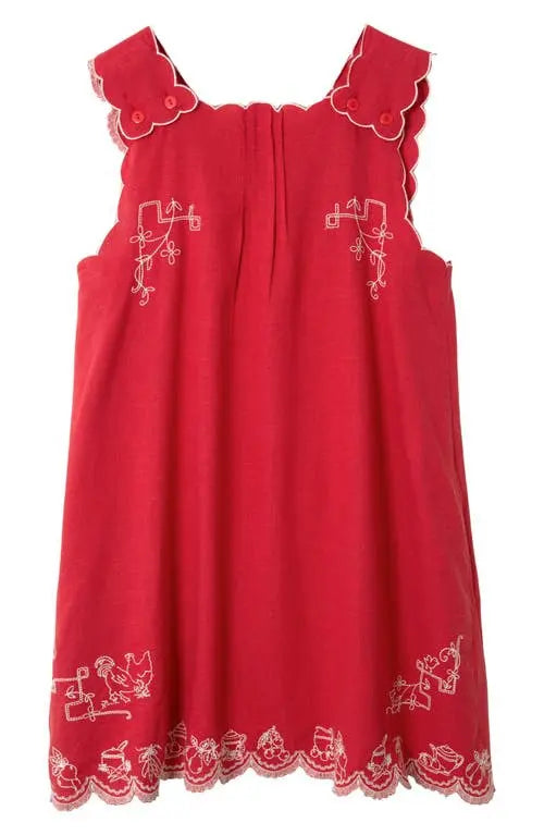 fitted lace wedding dress Damson Madder Elina Midi Dress Red Tafetta – The Hambledon