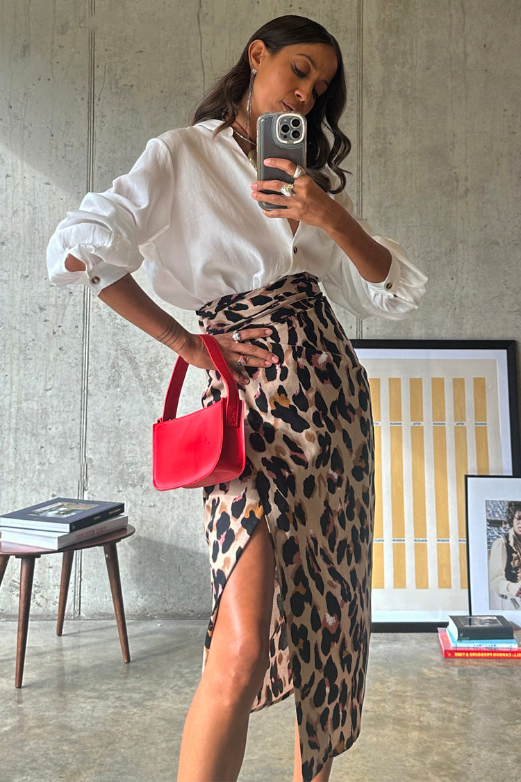 Never Fully Dressed Leopard Jaspre Skirt