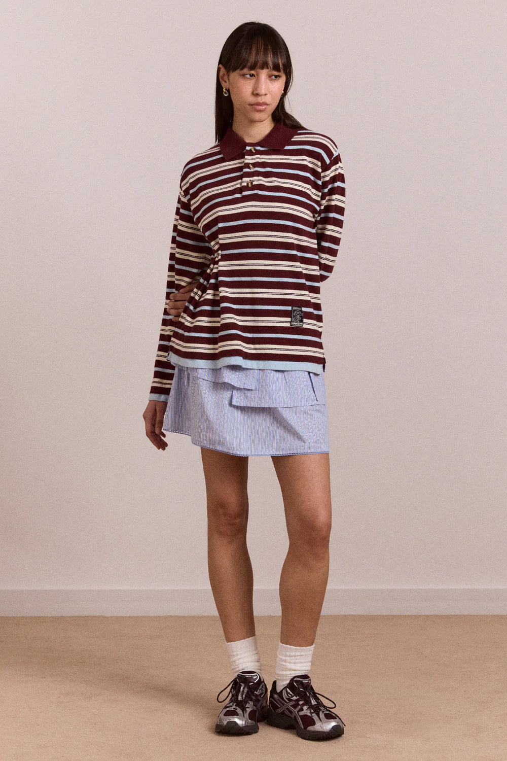 Damson madder noah cinch layered rugby