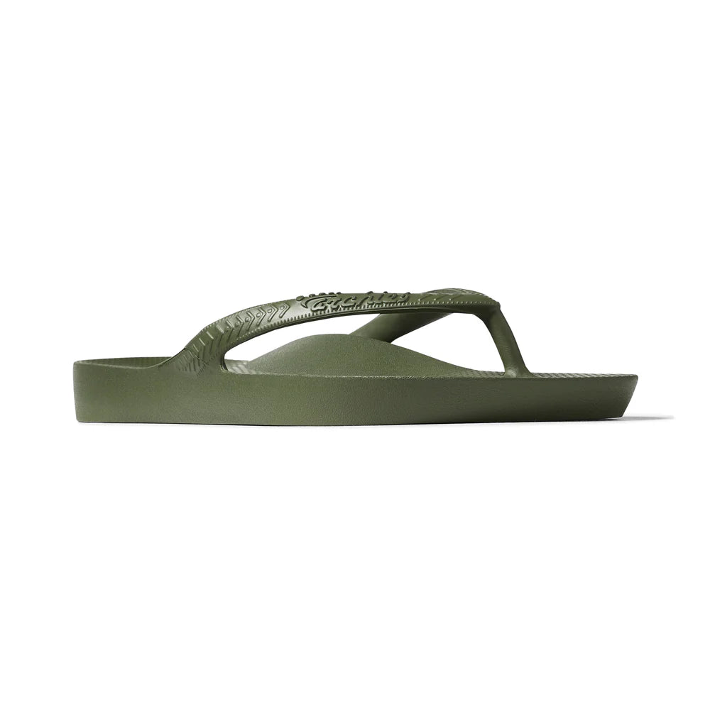 Archies flip flops Olive
