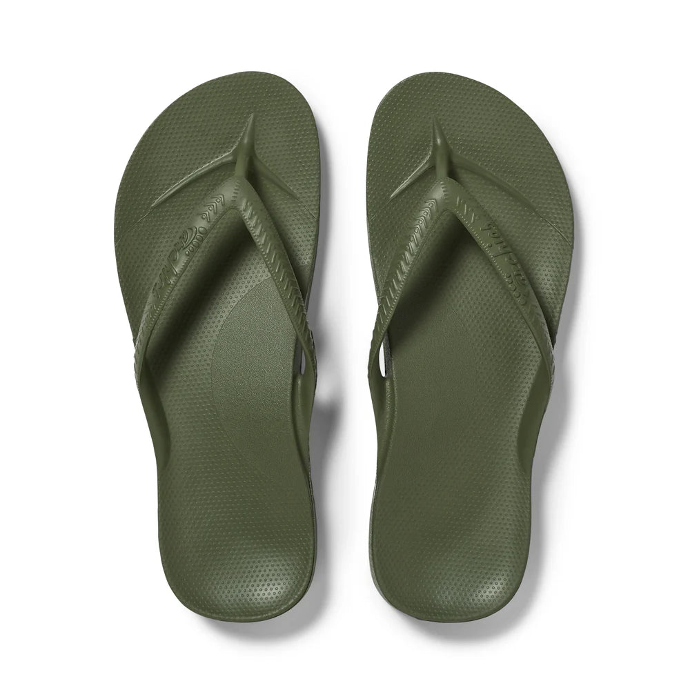 Archies flip flops Olive