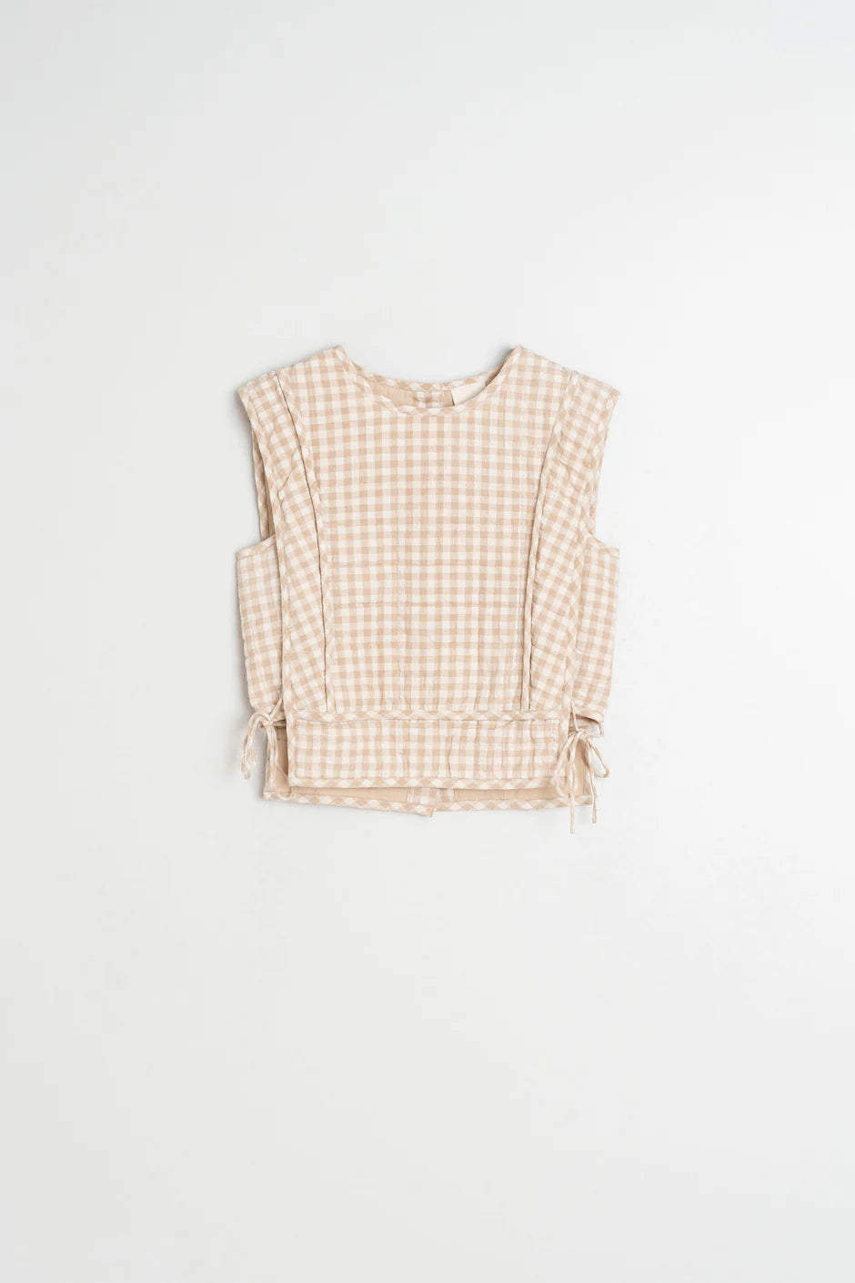Indi & Cold Quilted Checkered Top