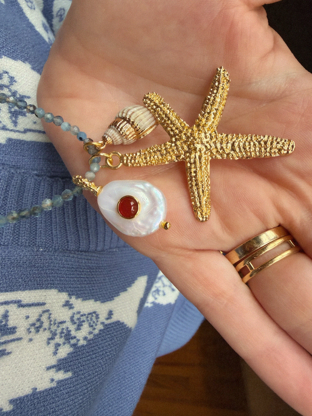 Eva G Sea Star necklace