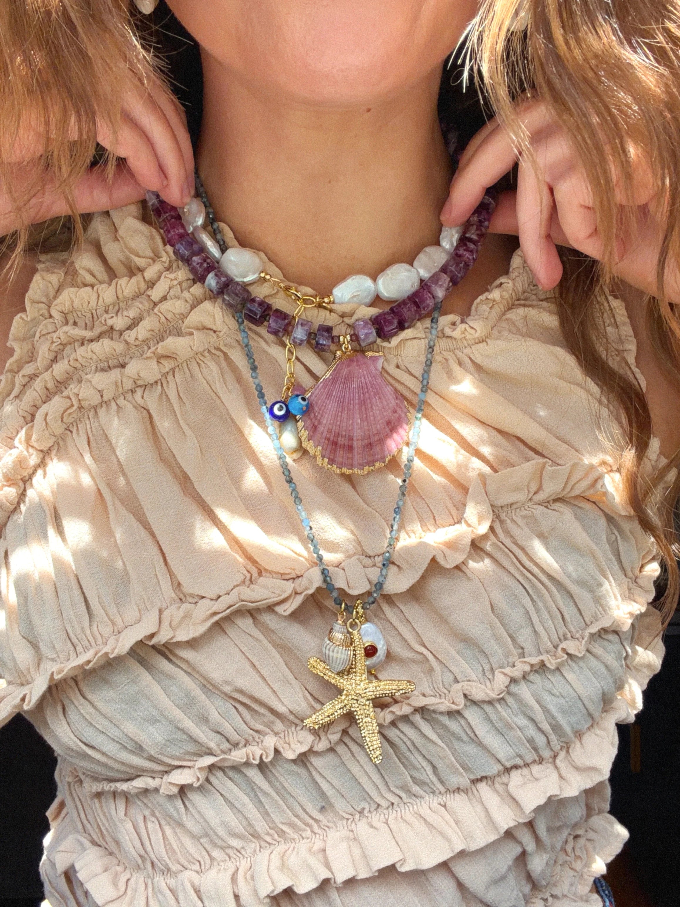 Eva G Sea Star necklace